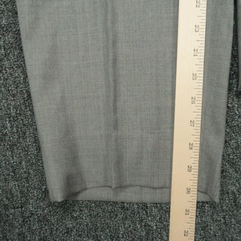 Peter‎ Millar Pants Men 42x31 Gray Wool Chino Trousers Flat Front Straight